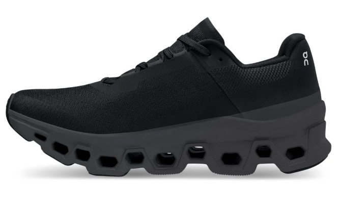 On Cloudmonster Women's Running Shoes – Black/Magnet