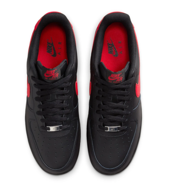 Nike Air Force 1 Low "Bred" – Black / University Red
