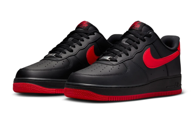 Nike Air Force 1 Low "Bred" – Black / University Red