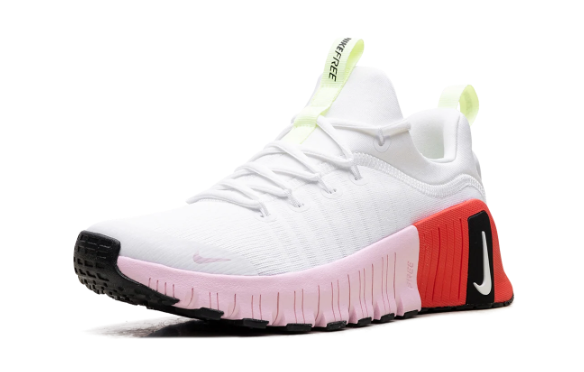 Nike Free Metcon 6 Women's Training Shoes – White / Barely Volt / Bright Crimson / Pink Foam