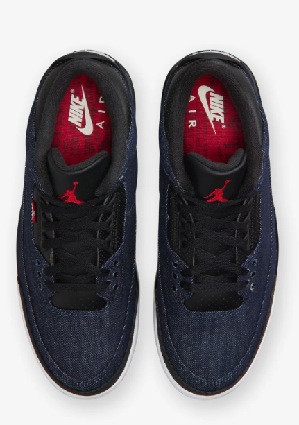 Air Jordan 3 'Levi’s – Indigo' Denim Sneakers