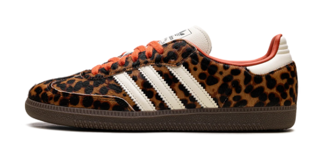 adidas Samba "Leopard Pack" – Brown / Black / Red