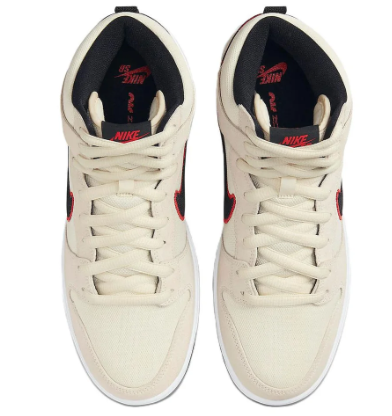Nike Dunk High 'Cream/Black/Red'