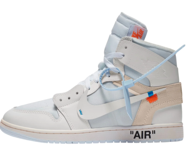 Air Jordan 1 Retro High Virgil Abloh Archive 'Alaska' – White