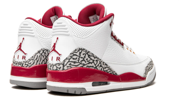 Air Jordan 3 Retro "Cardinal Red" – White/Cardinal Red/Light Curry